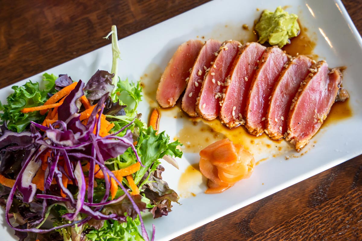 Seared bluefin tuna